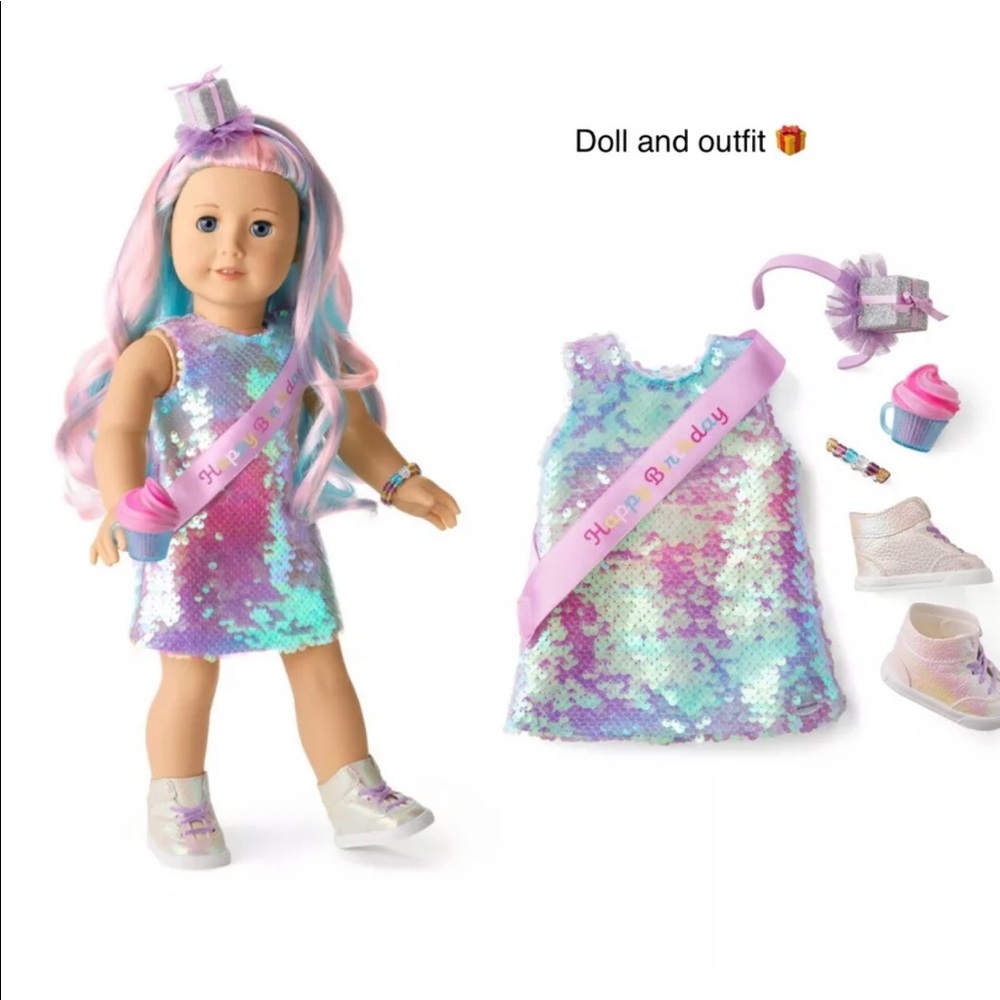 American girl doll #88 and birthday outfit